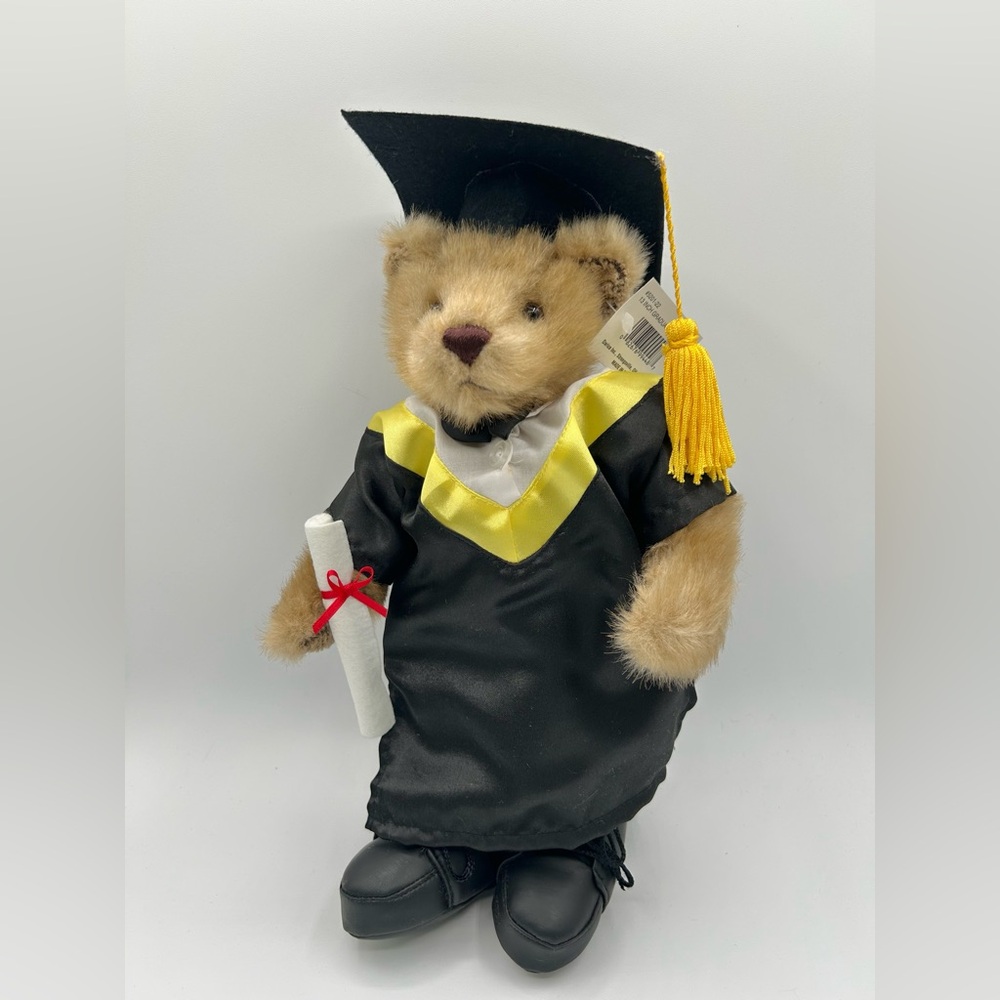 Darice Graduation Teddy Bear with Diploma and Tassel 13" New